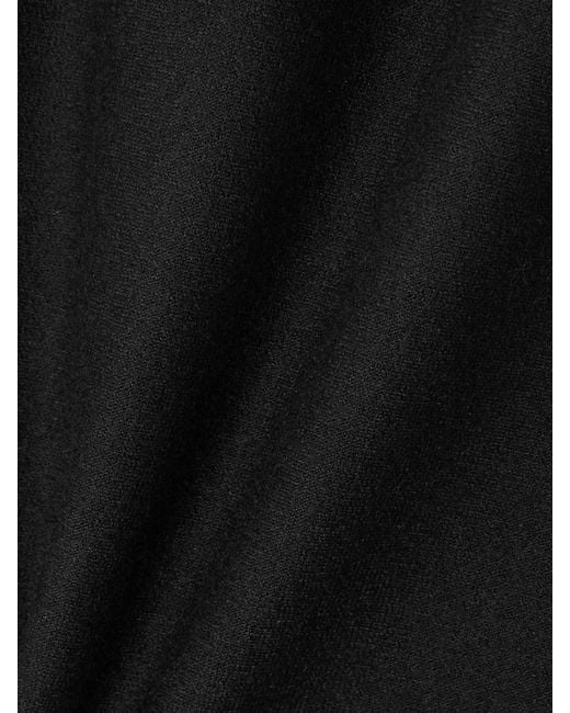 Lanvin Black Asymmetric Wool Skirt