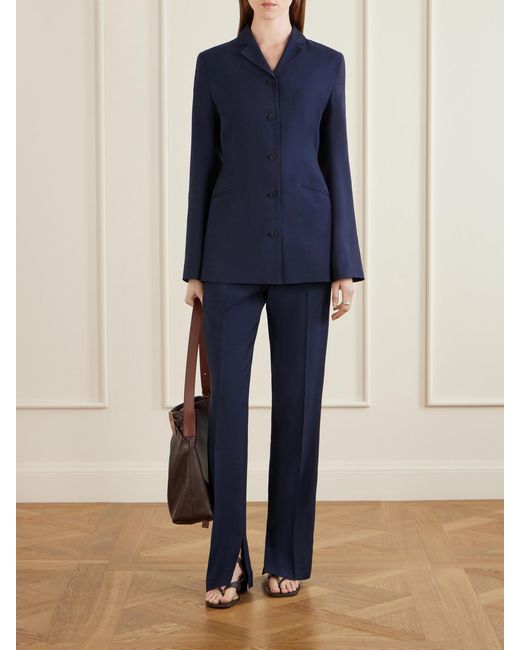 Kallmeyer Blue Charlie Woven Mid-Rise Straight-Leg Pants
