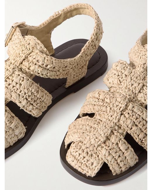 Loeffler Randall Natural Sawer Raffia Sandals
