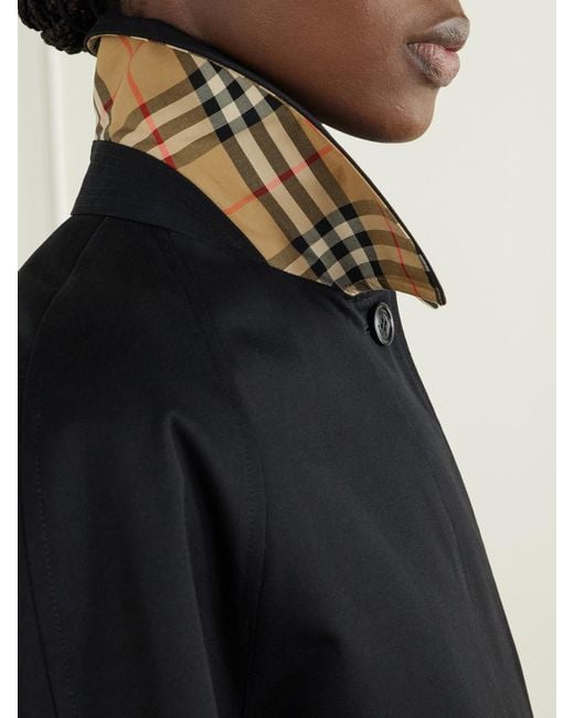 Burberry Black Cotton-Gabardine Coat