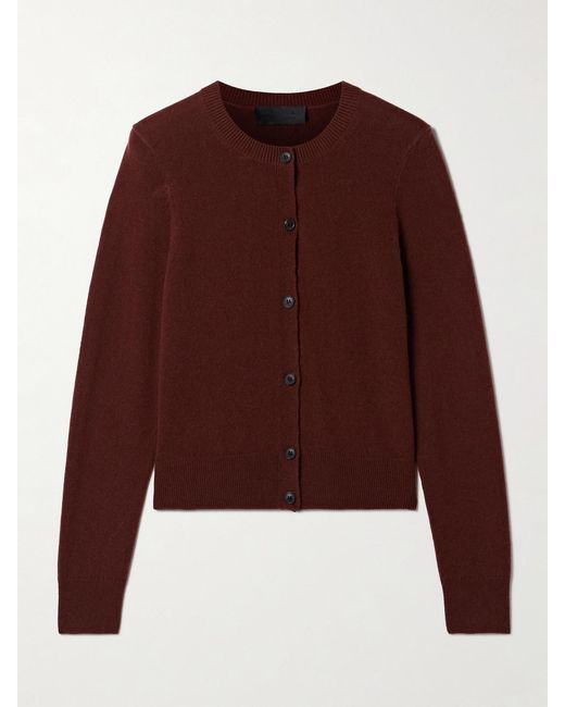 Nili Lotan Purple March Cashmere Cardigan