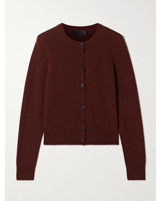Nili Lotan Purple March Cardigan Aus Kaschmir
