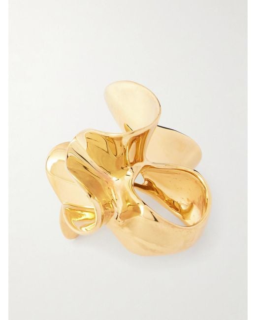 Bottega Veneta Metallic Plated Ring