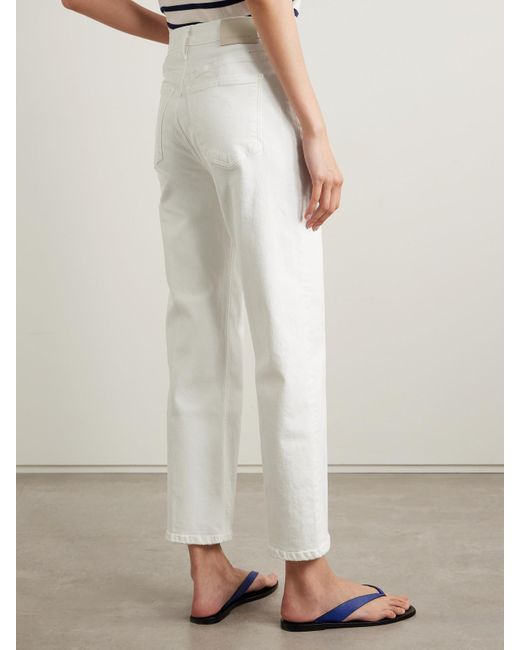 Citizens of Humanity White The Palma High-Rise Straight-Leg Jeans