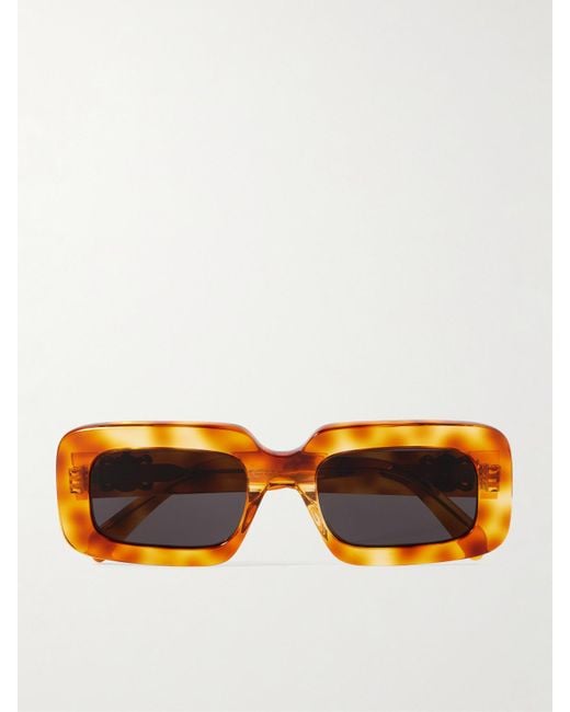 Céline Orange Triomphe Oversized-Sonnenbrille Mit Eckigem Rahmen Aus Azetat