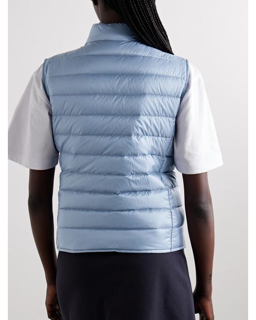 Moncler Blue Liane Quilted Shell Down Vest