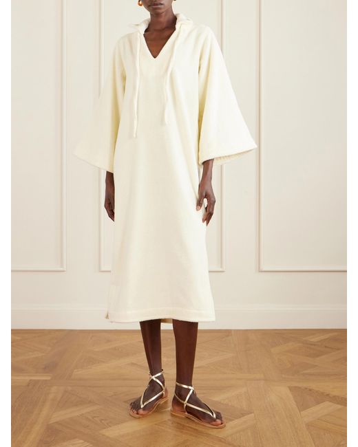 Lisa Marie Fernandez Natural Cotton-Terry Kaftan