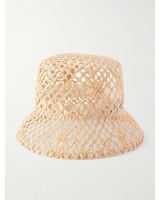 Eugenia Kim Natural Jonah Raffia Bucket Hat