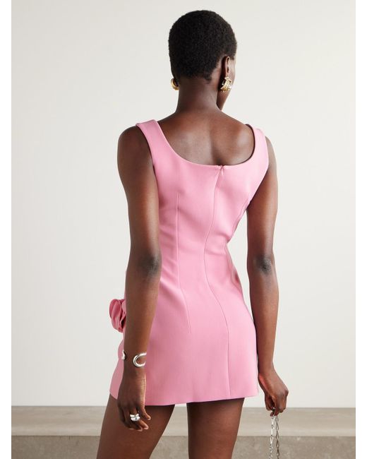 Magda Butrym Pink Wool-Blend Mini Dress