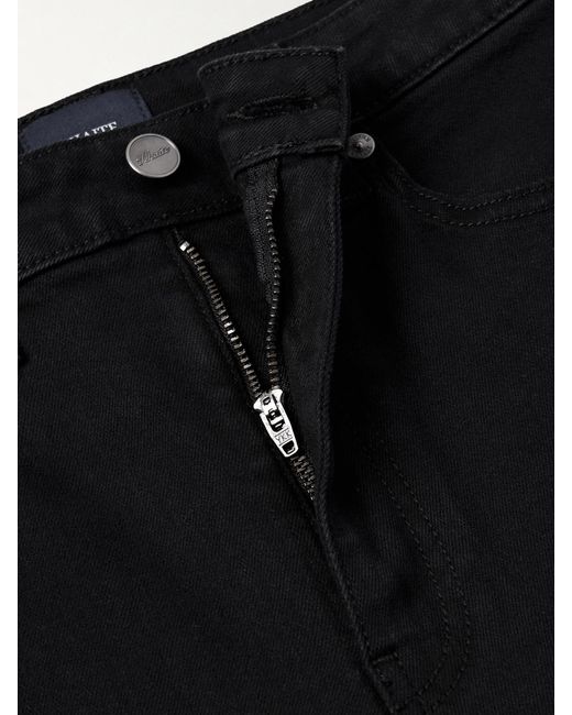 Khaite Black Delina High-Rise Straight-Leg Jeans