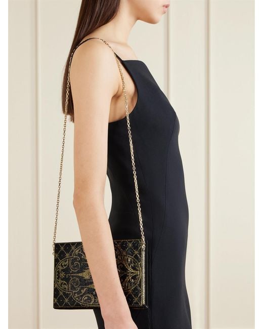 Judith Leiber Green Storybook Tasseled Crystal-Embellished-Tone Canvas Clutch