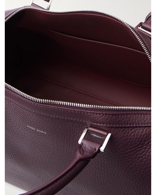 Magda Butrym Purple Varsovia Embellished Textured-Leather Tote Bag