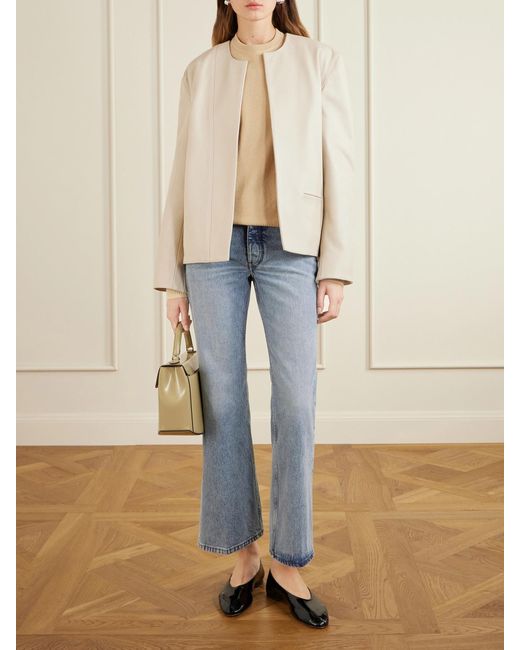 Totême Blue Kick Organic Flared Jeans