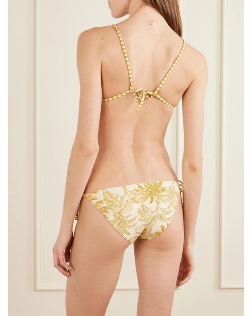 Eres Natural Voyage Hamac Printed Triangle Bikini Top
