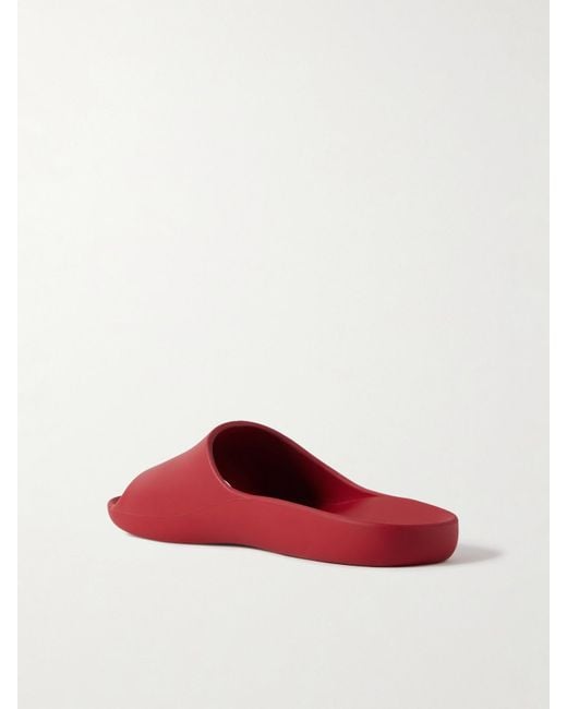 The Row Red Ama Rubber Slides
