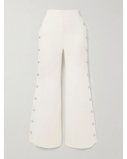 Pantalon Large En Lin Holland Alix Of Bohemia en coloris Natural