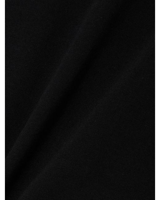 Totême  Black T-Shirt Aus Baumwoll-Jersey