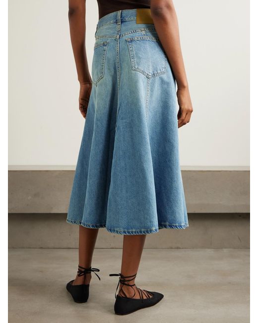 Haikure Blue Serenity Midi-Jeansrock