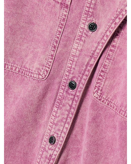 Isabel Marant Pink Ilaya Paneled Denim Mini Dress