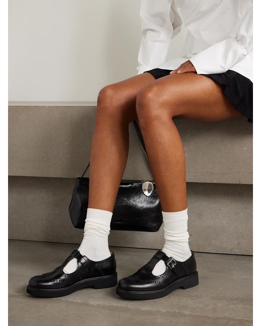 Church's Black Odette Studded Leather Mary Jane Brogues