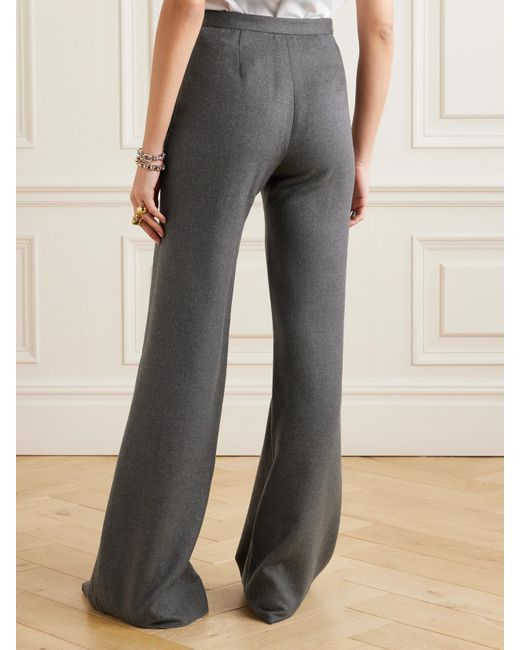 Loro Piana Gray Cashmere Flared Pants