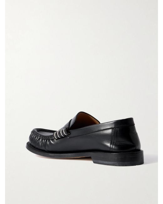 J.W. Anderson Black Leather Loafers