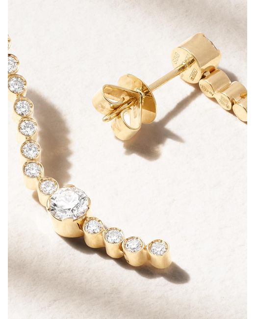 Sophie Bille Brahe Natural 18-Karat Recycled Diamond Earrings