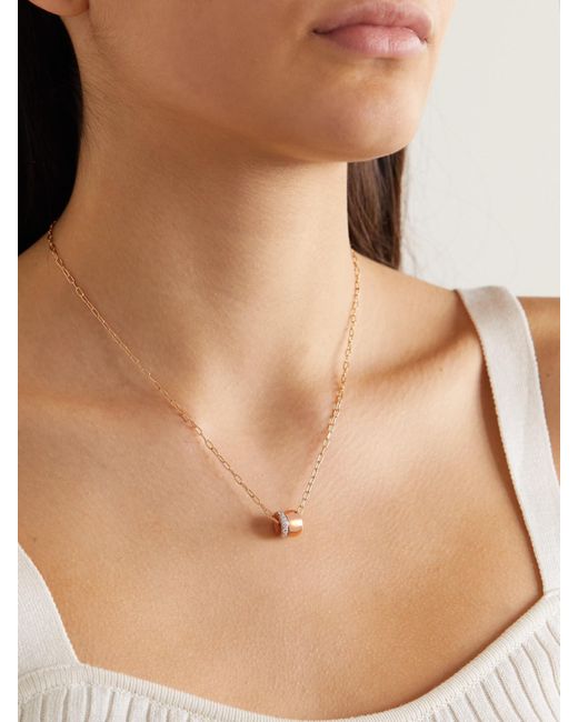Pomellato Natural Iconica 18-Karat Rose Diamond Necklace