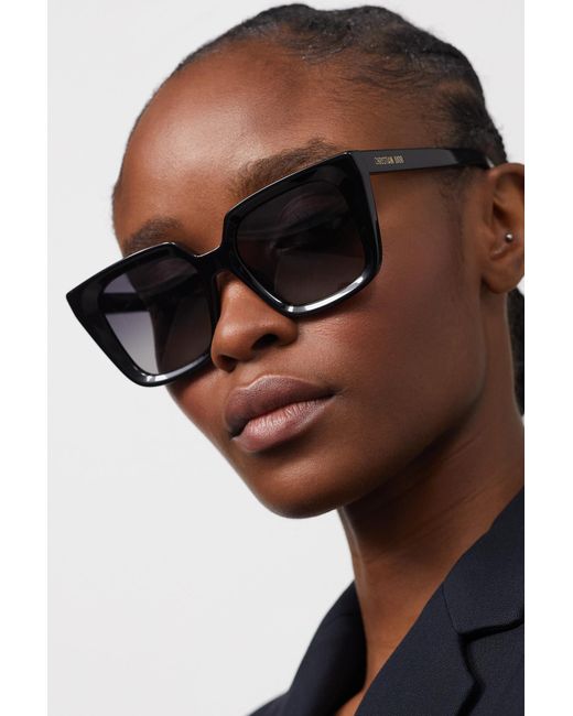 Dior Gray Diormidnight S1i Oversized-sonnenbrille Mit Eckigem Rahmen Aus Azetat
