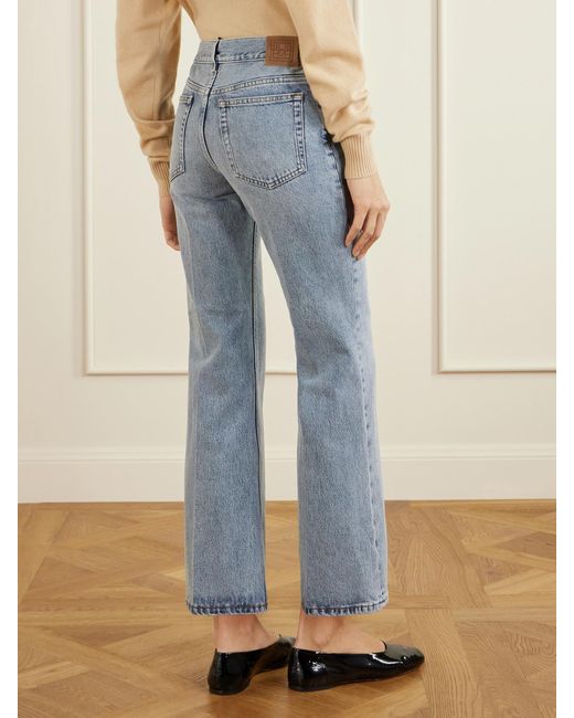 Totême Blue Kick Organic Flared Jeans