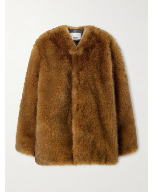 Isabel Marant Brown Aglae Plush Jacket