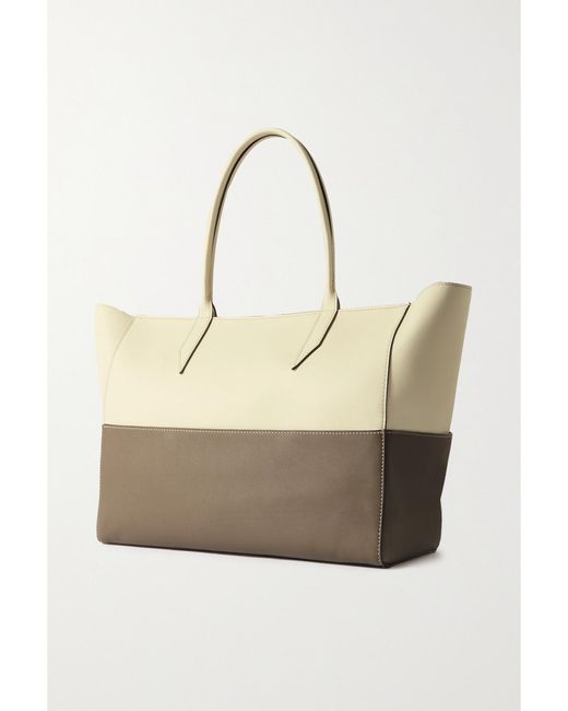 Metier Natural Incognito 36 Two-Tone Leather Tote