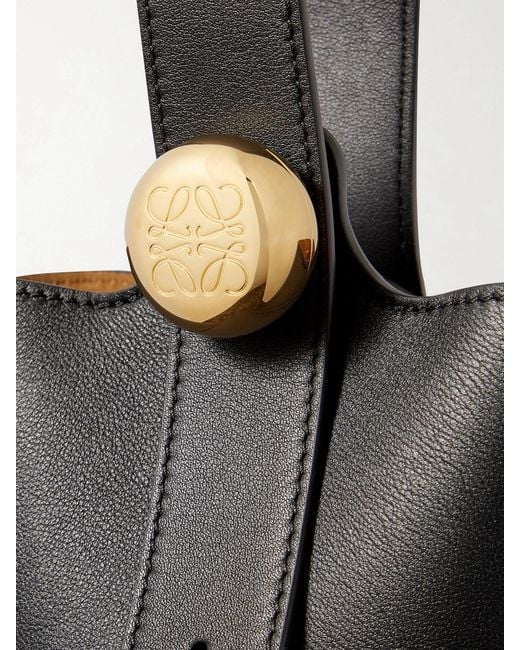 Loewe Black Pebble Mini Leather Tote