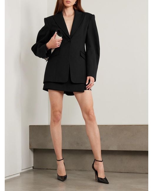Rebecca Vallance Black Finley Crepe Blazer