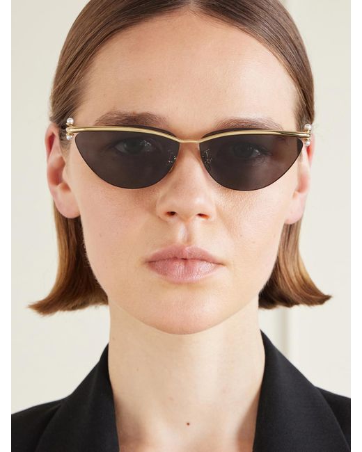 Dior Gray Diortribales B2U Cat-Eye-Tone Sunglasses