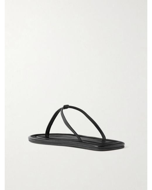 St. Agni Brown T Leather Sandals