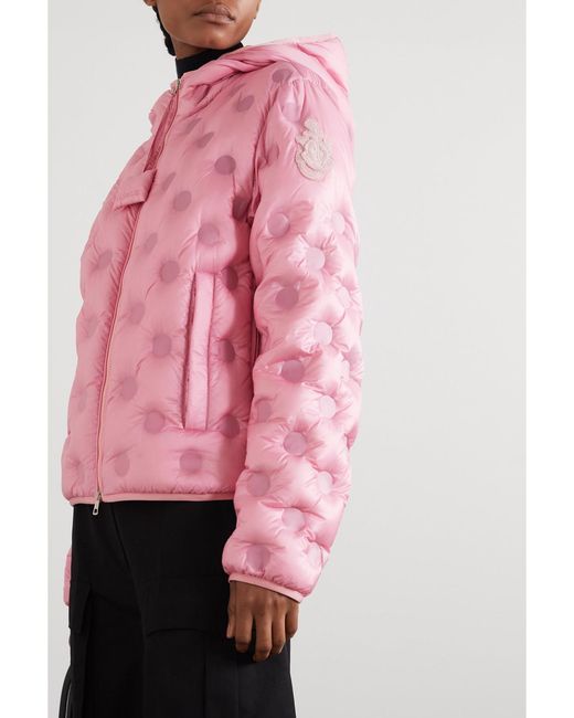 Moncler Genius Pink 1 Jw Anderson Abbotts Hooded Quilted Shell Down Jacket