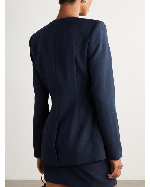TOVE Blue Moya Wool-Twill Jacket