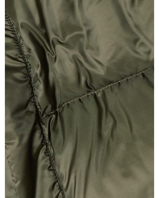 Max Mara Green The Cube Seia Daunenjacke Aus Gestepptem Shell Mit Kapuze