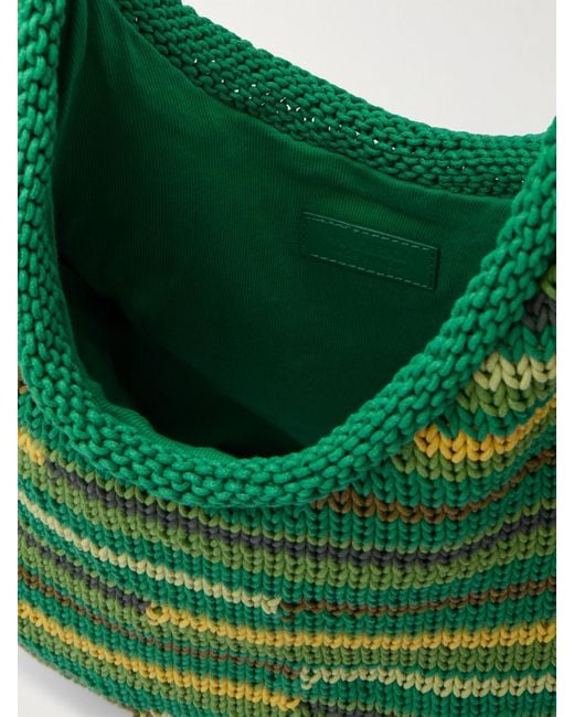 J.W. Anderson Green Tote Aus Gestreifter Baumwolle