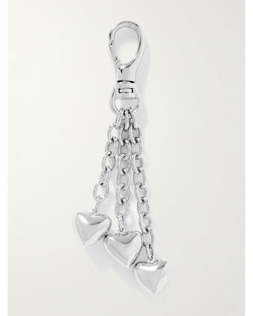 Roxanne Assoulin White The Puffy Heart-Tone Bag Charm