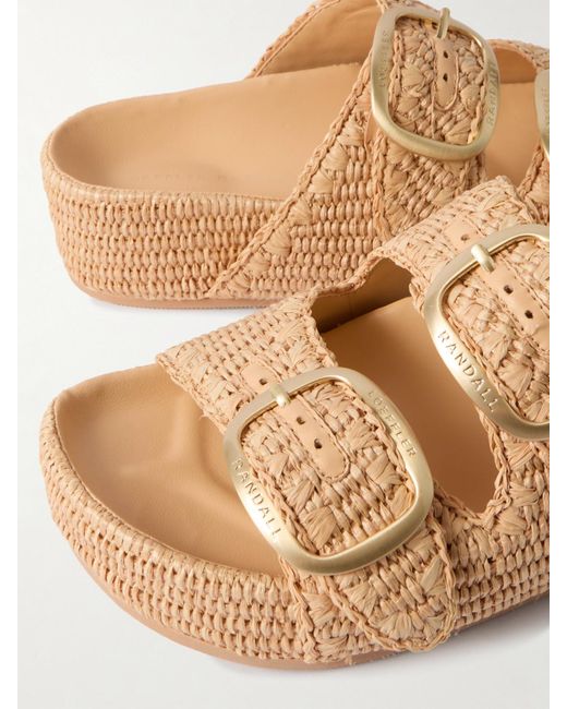 Loeffler Randall Natural Theo Raffia Sandals