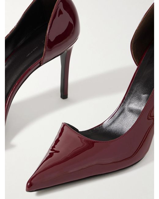 Khaite Red Jett Patent-Leather Pumps