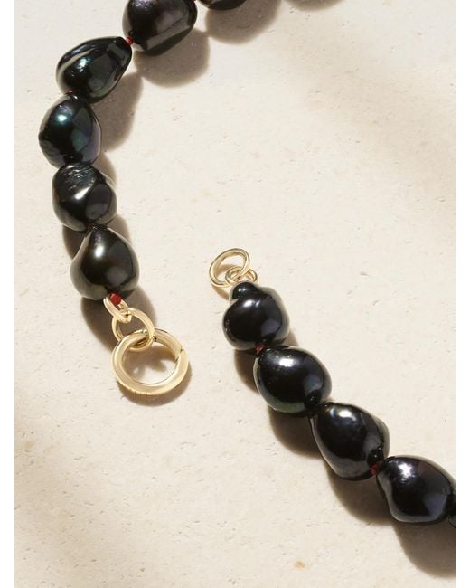 Lucy Delius Natural 14-Karat Pearl Beaded Necklace