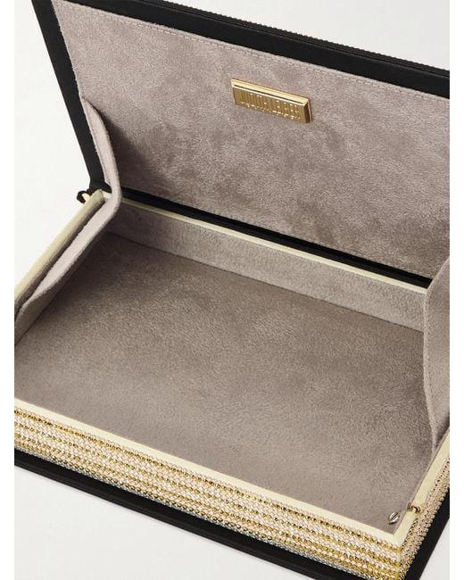 Judith Leiber Green Storybook Tasseled Crystal-Embellished-Tone Canvas Clutch