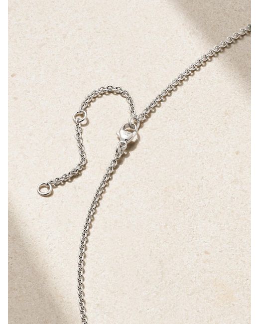 De Beers London Natural Talisman Medal 18-Karat Diamond Necklace
