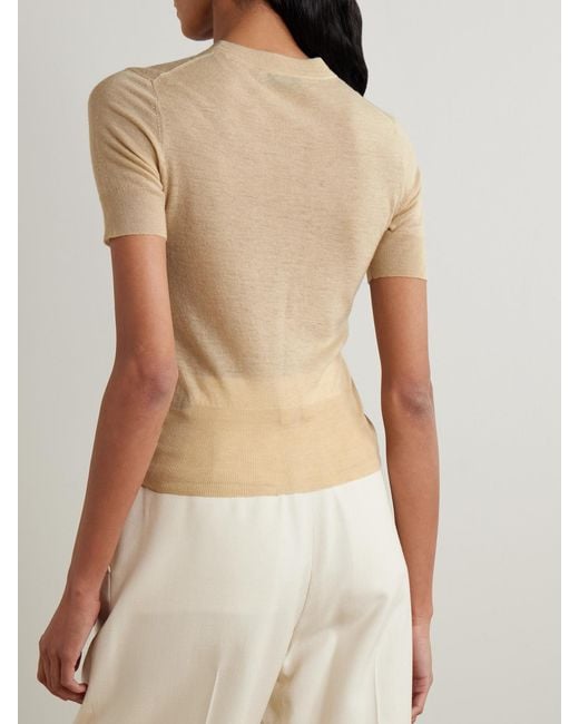 Joseph Natural Cashair Cashmere Top