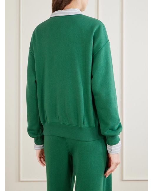 Polo Ralph Lauren Green Cotton-Blend Jersey Sweatshirt