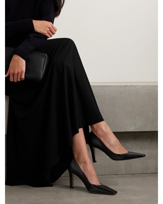 The Row Black Carla Pumps Aus Leder