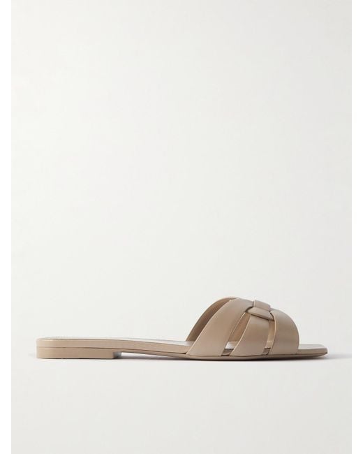 Saint Laurent Brown Nu Pieds 05 Vit Ver Soft Sl Sa Sandal